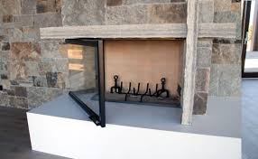 L Shaped Fireplace Door