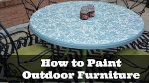 how to paint outdoor furniture diy