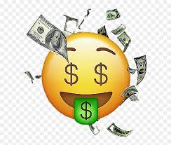 transpa background money face emoji