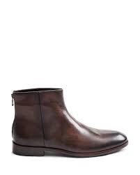 Mens Nyc Leather Ankle Boots