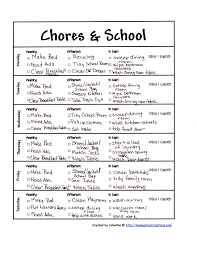 Chores Charts And How To Begin