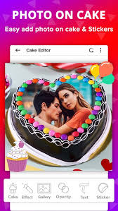 birthday photo frame with cake by patel