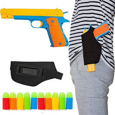 Sorry, this video could not be played. Amazon Com Pinovk Classic M1911 Toy Gun And Tactical Gun Holder Kids Colorful Toy Gun With Soft Bullets Teach Shooter And Gun Safety Real Dimensions Fun Outdoor Game Toys Games