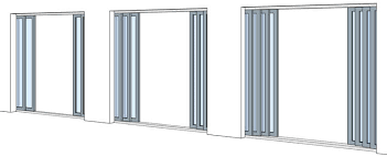 Revit Content Pocket Sliding Double Door