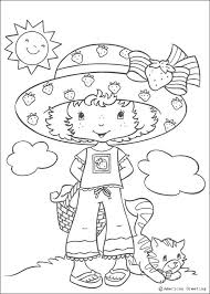 Printable snow fun strawbery shortcake coloringpage. Cherry Jam Coloring Pages Coloring Home