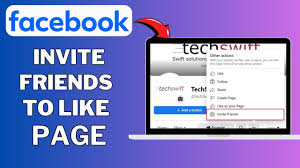 how to invite friends to like page on