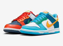 nike dunk low gs what the multi color