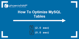 how to optimize mysql tables step by