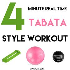 4 minute full body tabata style workout