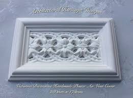 With a few tools and some supplies from the local home improvement store, you can make a decorative air vent cover for about $40.00. Victorian Decorative Handmade Plaster Air Vent Cover 280mm X 178mm Ebay