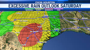storm outlook maps are lit up for texas