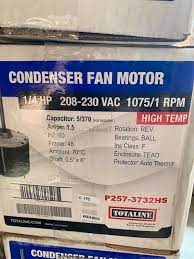 high temp condenser fan motor