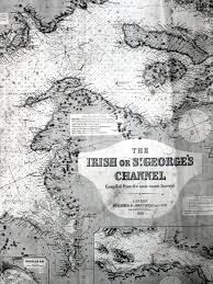 1875 Imray James Two Sea Charts Of Irish Sea And A Chart