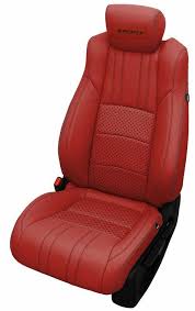 Red Katzkin Leather Seat Covers Kit For