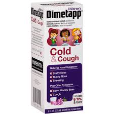 Childrens Dimetapp Cold Cough Antihistamine Cough Suppressant Decongestant Liquid 8 Fl Oz Box