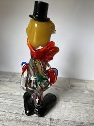 Vtg Murano Glass Clown Figure