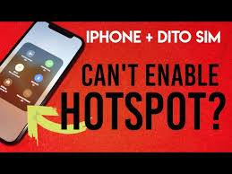 How to load dito sim in iphone. Iphone Hotspot Issue Using Dito Sim Youtube