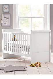 amelia white sleigh cot to toddler bed
