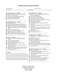 Professional House Cleaning Checklist Printable More Spit Fire