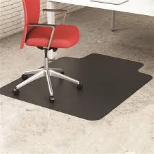 deflecto economat black chair mat for