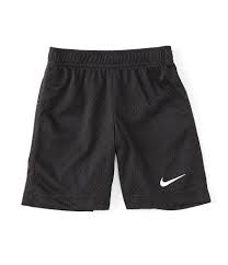 nike little boys mesh shorts black