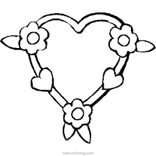 Our coloring pages require the free adobe acrobat reader. Valentines Day Heart Coloring Pages Black And White Xcolorings Com