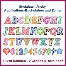 abc vicky applique letters embroidery