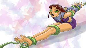 Drawing Starfire trapped and tickled feet alien tentacles Teen Titans  cartoons 2003 - YouTube