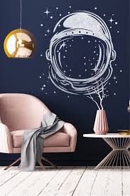 Astronaut Helmet Wall Decals Galactic