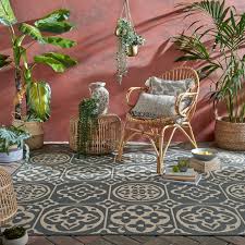 Tile Indoor Outdoor Rug | Dunelm