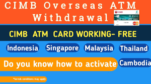 The merchant swipes or dips your card at a pos terminal. Cimb Clicks Overseas Activation Cimb Clicks Atm Card Setting Youtube