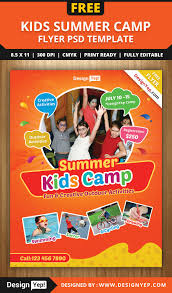Free Kids Summer Camp Flyer Psd Template 8585 Designyep Free