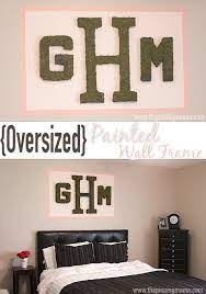 Oversized Painted Wall Frame With