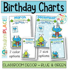 Paulas Place Teaching Resources Birthday Charts With