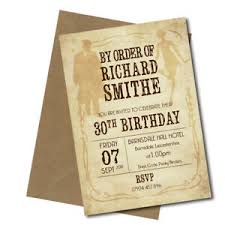 Details About Personalised Peaky Blinders Theme Birthday Invites Pack Of 10 With Envelopes