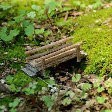 Wooden Fairy Garden Bridge