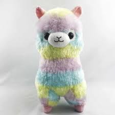 soft fur stuffed alpaca toy