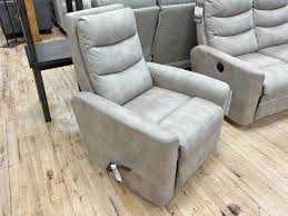 suede look manual recliner chair in