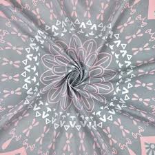 Mandala Tapestry Grey Pink Tapestry