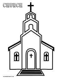 Free to download and print. Coloring Pages Of A Church Coloring Home