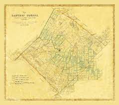 historic map of bastrop county texas