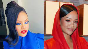 rihanna s eye look matches her outfit