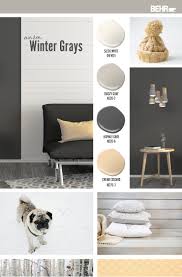 warm winter grays color palette