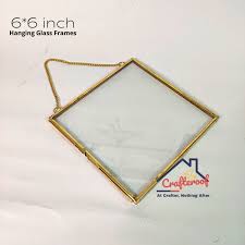 Hanging Glass Photo Frame 6 6 Inch