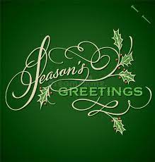 Seasons Greetings Hand Lettering Handmade Calligraphy Stock Vector  gambar png