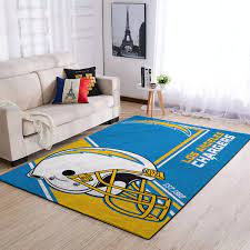los angeles chargers area rugs living