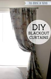 diy blackout lined curtains