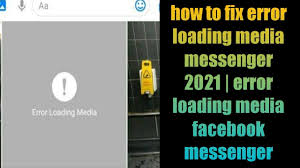 error loading a facebook messenger