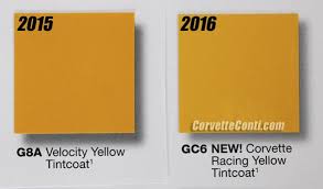 New 2016 Corvette Colors Revealed Corvette Sales News