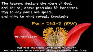 Short Bible Verses || Psalm - 19:1-2 - (ESV) || Holy Spirit || Short Bible  Verses %